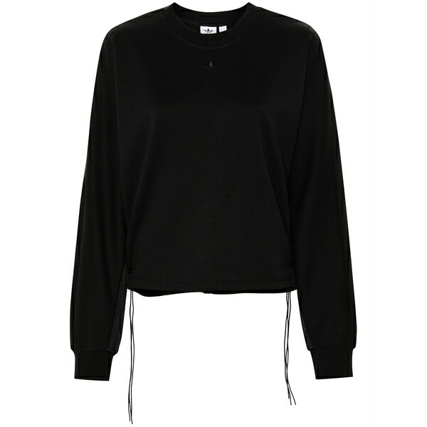 アディダス レディース ニット&セーター アウター 3-stripes sweatshirt Black｜asty