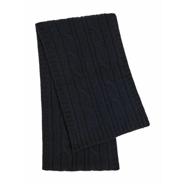 ジョンスメドレー メンズ えり巻き・袈裟・えり巻き 付属物 Wooton cable-knit scarf Blue