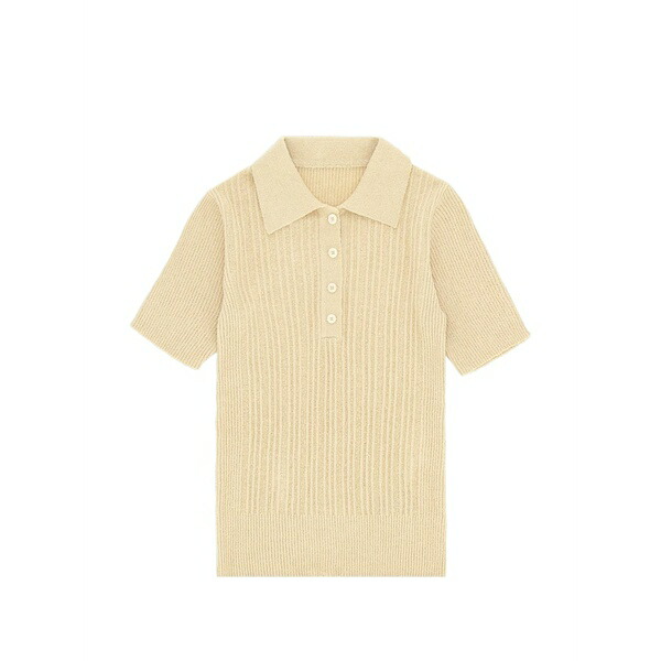 フォルテラ レディース スポーツシャツ トップス Camille half-button polo top Neutrals