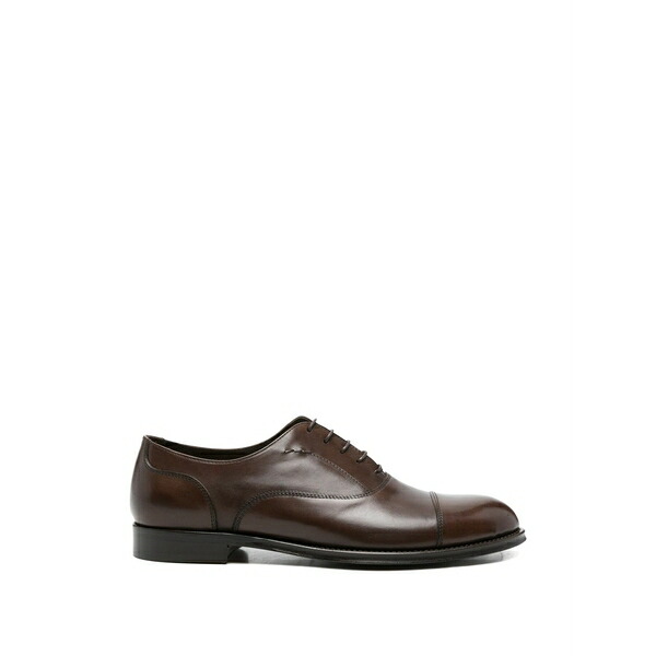 カルピエーレ メンズ お召しものシューズ シューズ Lace-up oxford shoes Brown