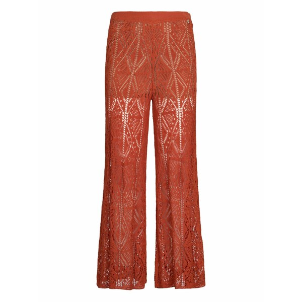 リュージョー レディース カジュアルパンツ ボトムス Crochet-knit trousers Orange