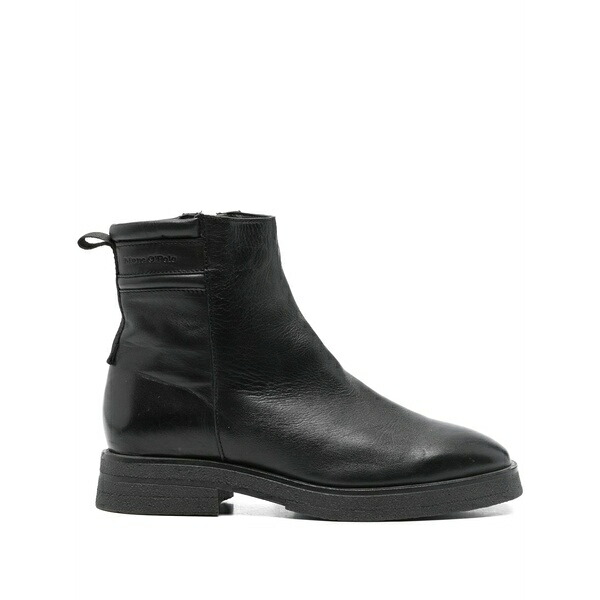 マルコポーロ レディース ブーツ シューズ Zip-detail ankle boots Black