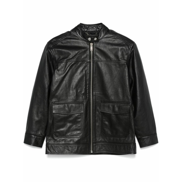 アニービン レディース 上衣＆上衣 アウター Leather jacket Black