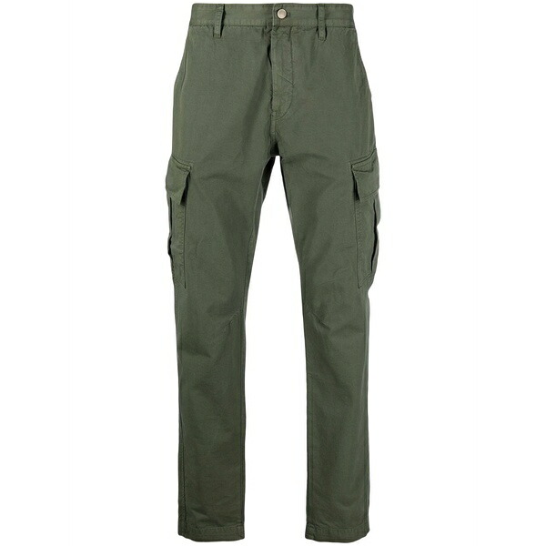 フィリッププレイン メンズ カジュアルパンツ ボトムス Straight-leg cargo trousers Green｜asty