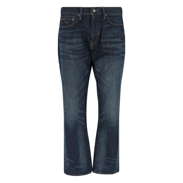 ラルフローレン メンズ ジーンズズボン下 ボトムス Embroidered-logo jeans Blue