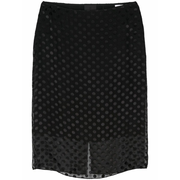 ジバンシー レディース スコート ボトムス Polka dot-devor?? skirt Black