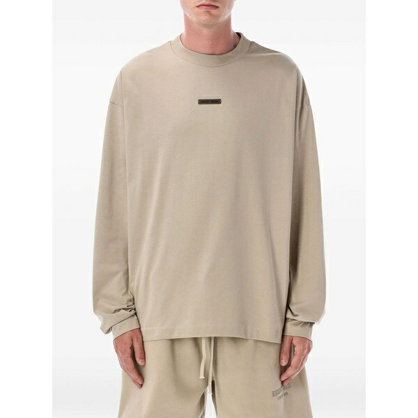 エフオージーエッセンシャルズ メンズ Tシャツ トップス Long-sleeve t-shirt Neutrals｜asty