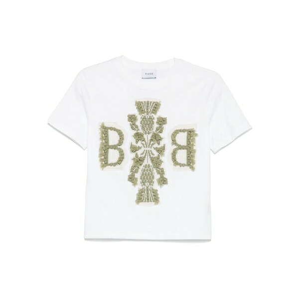 バリー レディース プルオーバー トップス Logo-embroidered t-shirt White
