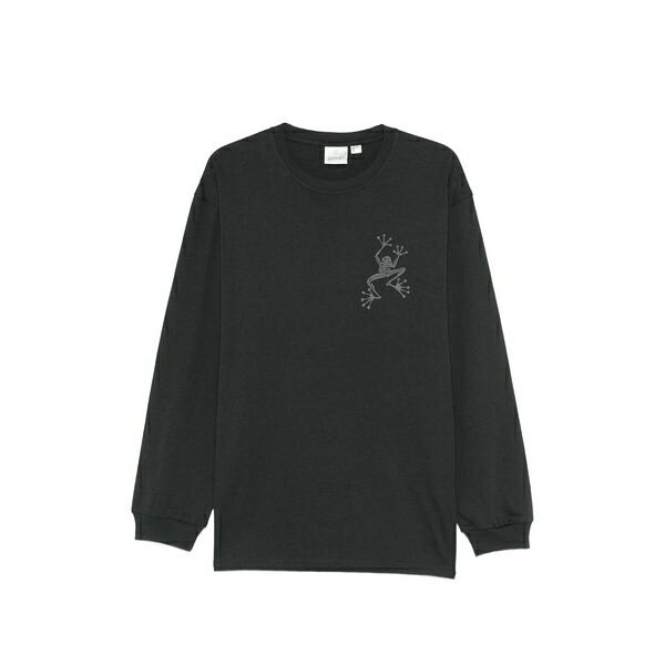 グラミチ メンズ プルオーバー トップス Sticky hands long-sleeve t-shirt Black