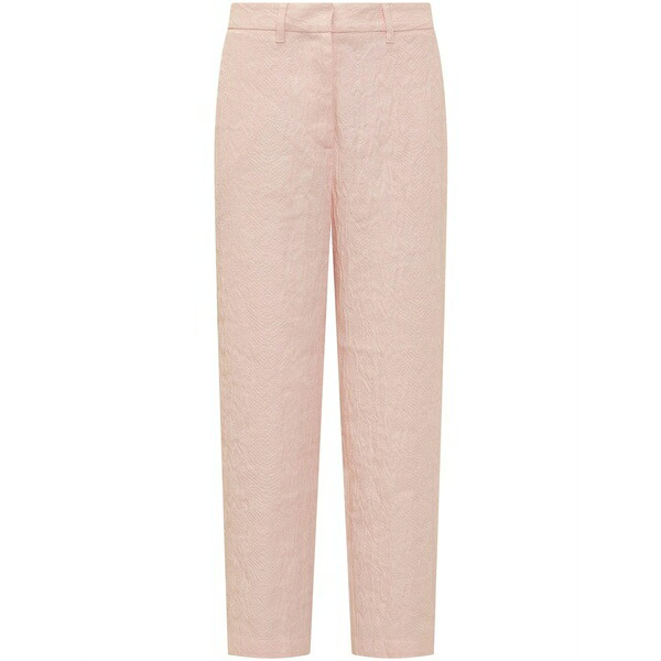 フォルテ フォルテ レディース カジュアルパンツ ボトムス Jacquard trousers Pink