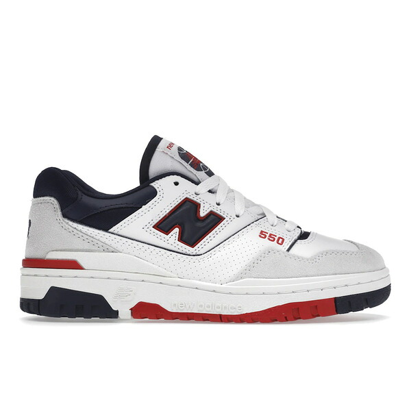 New Balance ニュー平衡にする メンズ スニーカー  【New Balance 550 Premium White Navy Red】  大きさ US_9.5(27.5珊) White/Navy/Red