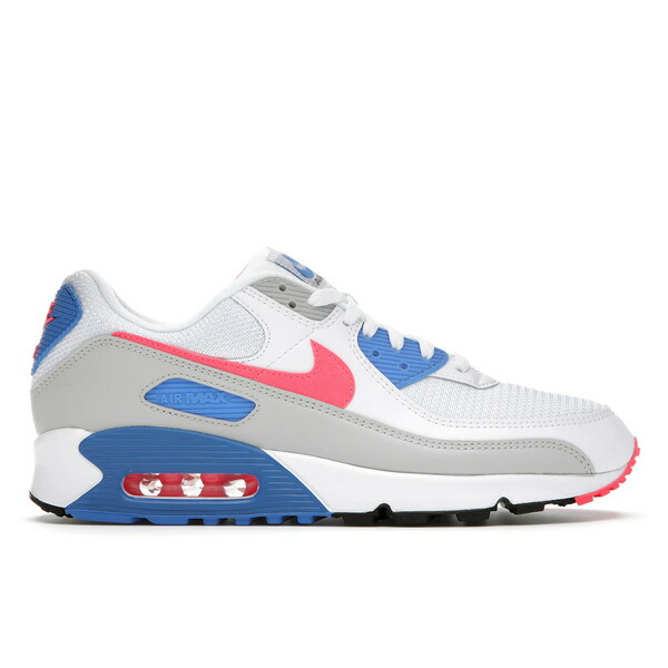 Nike ナイキ レディース スニーカー  【Nike Air Max 90 Hot Coral (Women)】  サイズ US_8.5(25.5cm) White/Hot Coral-Light Blue