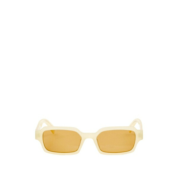 レトロスーパーフューチャー メンズ サングラス・アイウェア アクセサリー Carino canarino rectangle-frame sunglasses Yellow｜asty