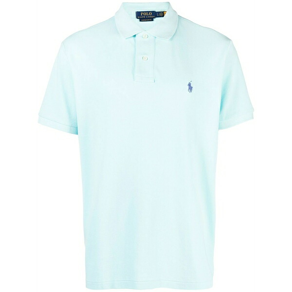 ラルフローレン メンズ ポロシャツ トップス Logo-embroidered polo shirt Blue｜asty