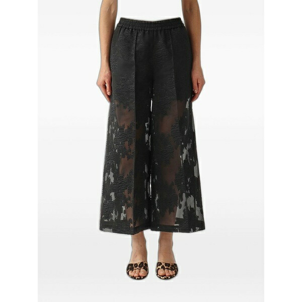 メイメイジェイ レディース カジュアルパンツ ボトムス Cropped trousers Black｜asty