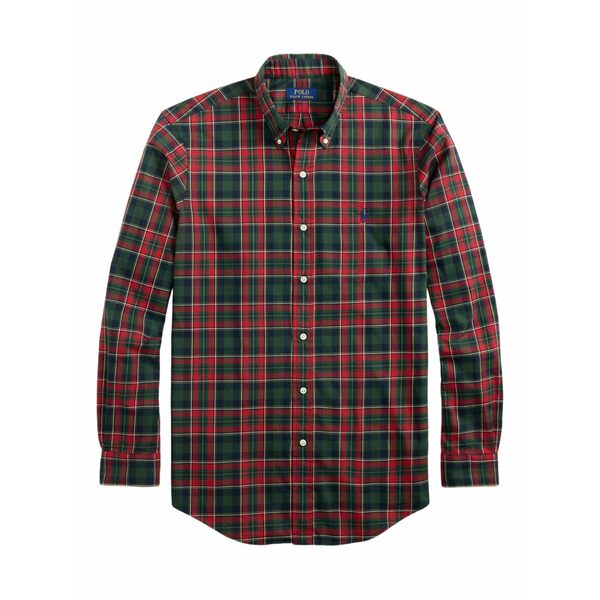 ラルフローレン メンズ シャツ トップス Long-sleeve plaid shirt Red｜asty