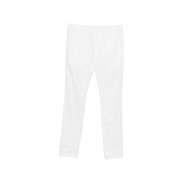 ドンダップ メンズ カジュアルパンツ ボトムス Belt-loop trousers White|asty