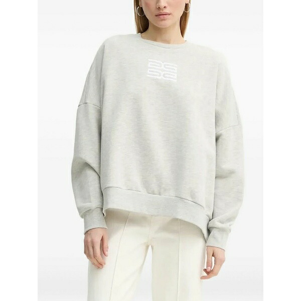 ゲタス レディース ニット&セーター アウター Logo-embroidered sweatshirt Grey｜asty