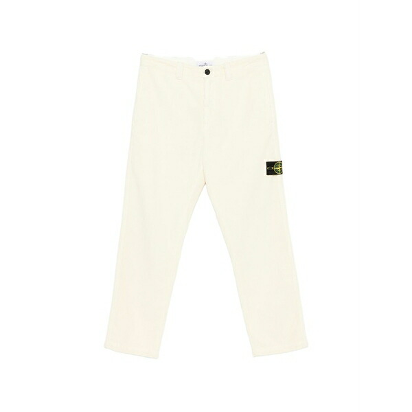 ストーンアイランド メンズ カジュアルパンツ ボトムス Compass-motif corduroy trousers Neutrals｜asty