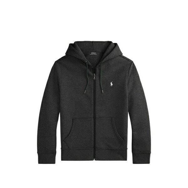 ラルフローレン メンズ パーカー・スウェットシャツ アウター Signature polo pony motif full-zip sweatshirt Grey｜asty