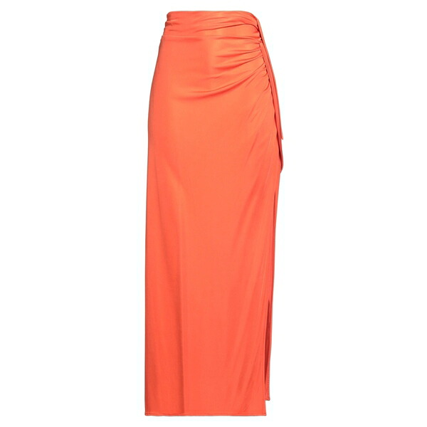 【送料無料】 モスキーノ レディース スカート ボトムス Maxi skirts Orange｜asty