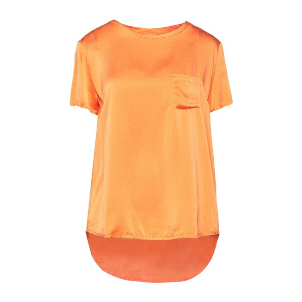 【送料無料】 マニラグレース レディース Tシャツ トップス Tops Orange