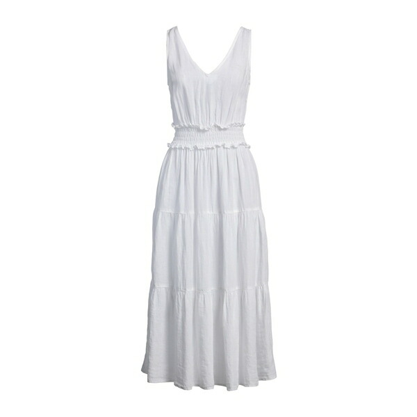 【送料無料】 １２０％リノ レディース ワンピース トップス Midi dresses White｜asty