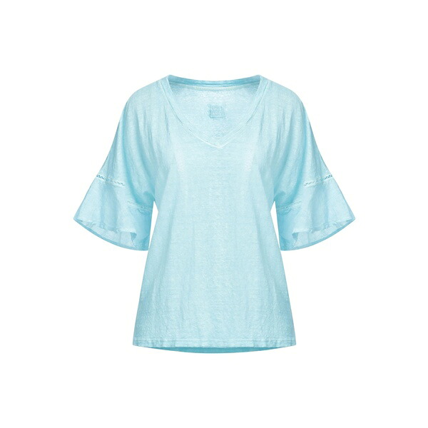 【送料無料】 １２０％リノ レディース Tシャツ トップス T-shirts Azure｜asty