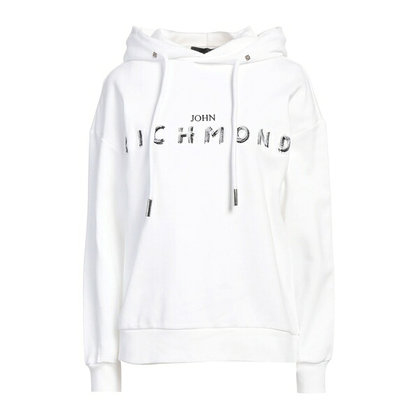 【送料無料】 ジョン リッチモンド レディース パーカー・スウェットシャツ アウター Sweatshirts White