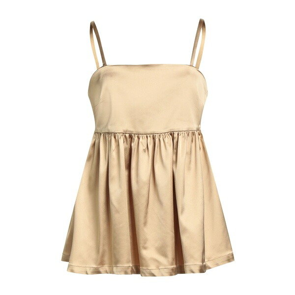 【送料無料】 セミクチュール レディース Tシャツ トップス Tops Beige