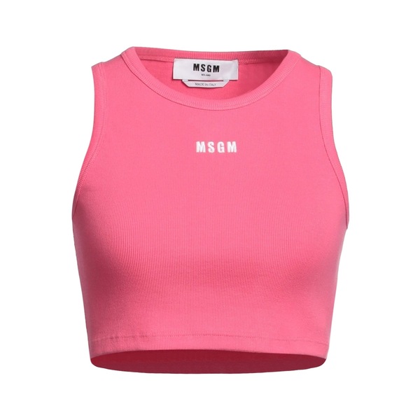 【送料無料】 エムエスジイエム レディース Tシャツ トップス Tops Pink