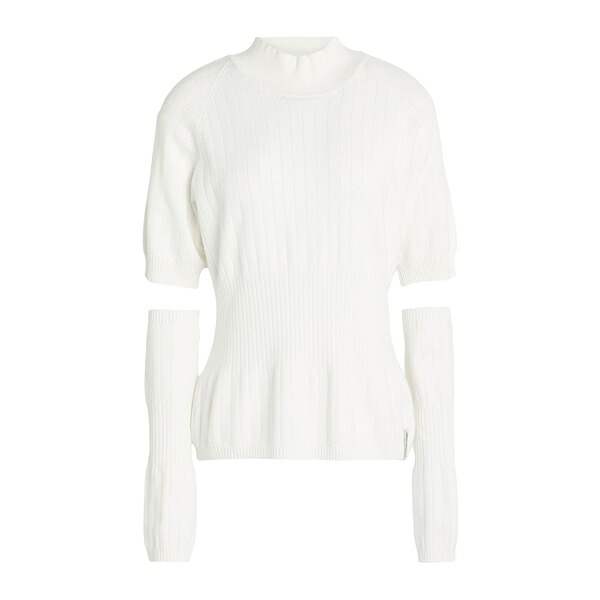 【送料無料】 ヒノミネイト レディース ニット\u0026セーター アウター Turtlenecks White