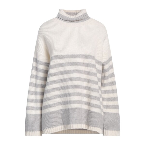 【送料無料】 ムーレー レディース ニット&セーター アウター Turtlenecks White｜asty