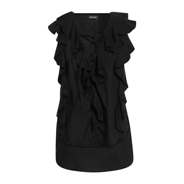 【送料無料】 ドンダップ レディース Tシャツ トップス Tops Black