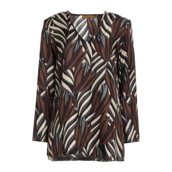 【送料無料】 シユ レディース Tシャツ トップス Tops Brown｜asty