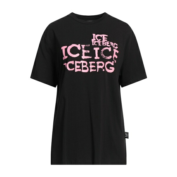 【貨物輸送無料】 アイスバーグレタス レディース プルオーバー トップス T-shirts Black