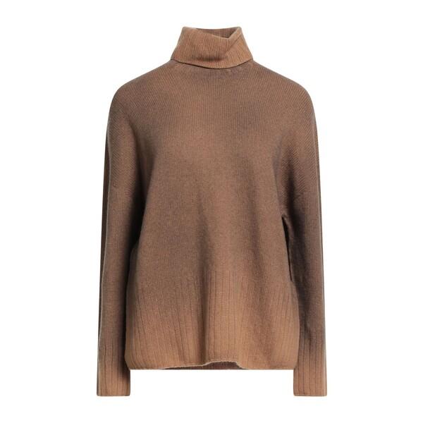 【送料無料】 アラゴナ レディース ニット&セーター アウター Turtlenecks Brown|asty