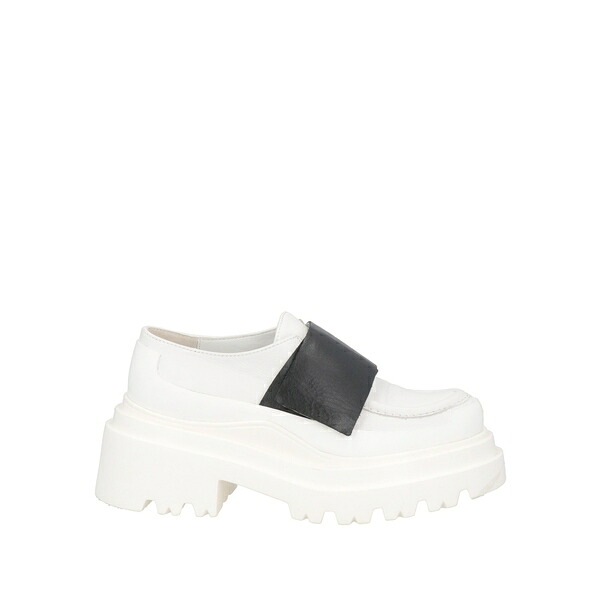 【送料無料】 プランシー レディース スリッポン・ローファー シューズ Loafers White｜asty