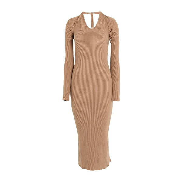 【送料無料】 エーケプ レディース ワンピース トップス Midi dresses Beige 14,686円