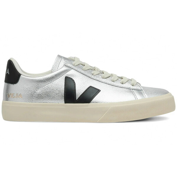 Veja ヴェジャ メンズ スニーカー  【Veja Campo Leather Silver Black】  大いさ EU_43(28.0珊) Silver/Black 靴-メンズ靴-スニーカー