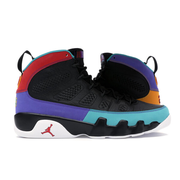 Jordan ジョーダン メンズ スニーカー  【Jordan 9 Retro Dream It Do It】  サイズ US_7(25.0cm) Black/University Red-Dark Concord-Canyon Gold-Turbo Green-White