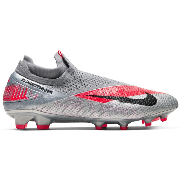 Nike ナイキ メンズ スニーカー  【Nike Phantom Vision 2 Elite DF FG Metallic Grey Crimson】  大きさ US_8.5(26.5糎) Metallic Bomber Grey/Particle Grey/Laser Crimson/Black