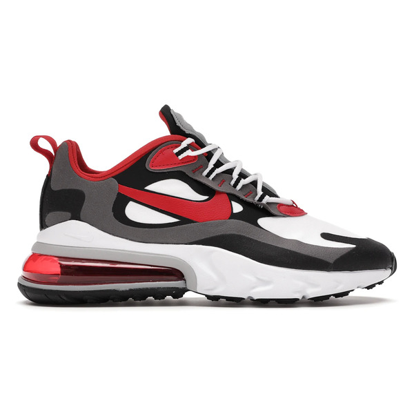 Nike ナイキ メンズ スニーカー  【Nike Air Max 270 React Black Iron Grey University Red】  大きさ US_9(27.0糎) Black/White-Iron Grey-University Red