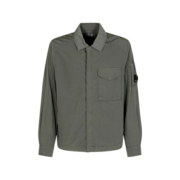 シーピーカンパニー メンズ プルオーバー トップス Pocket long-sleeve shirt Grey