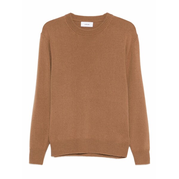ラルディーニ メンズ 編み物\u0026スウェーター アウター Ribbed crew-neck sweater Brown