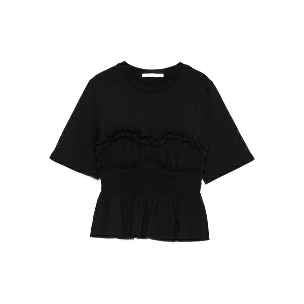 セシリー・バンセン レディース ティーシャツ トップス Ruffled top Black