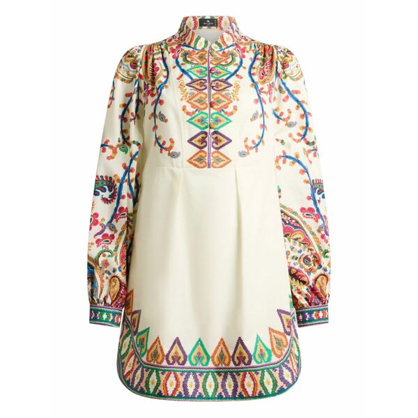 エトロ レディース ワンピース トップス Paisley-print mini dress White｜asty