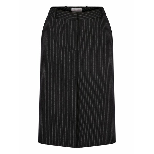 ニナリッチ レディース スコート ボトムス Pinstriped wool MIDI skirt Black