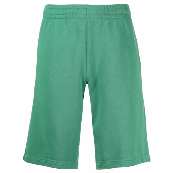棲み家 稲荷 メンズ 心地好いズボン下 ボトムス Logo-print bermuda shorts Green