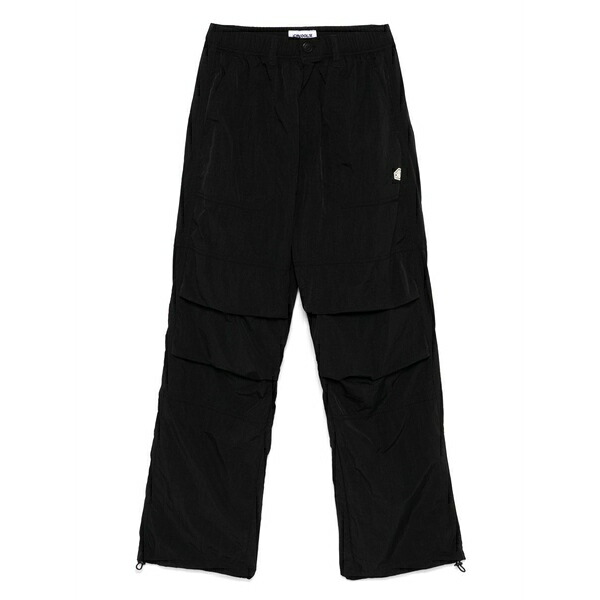黒茶 レディース 心地好いズボン下 ボトムス Drawstring pants Black